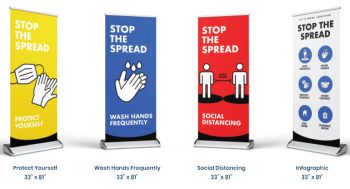 social distance banner