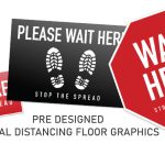 social distance stickers